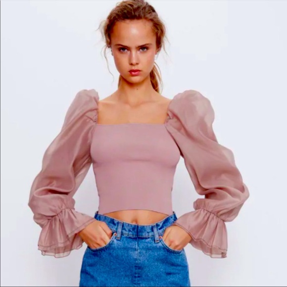 Zara Tops - Zara Contrasting Top